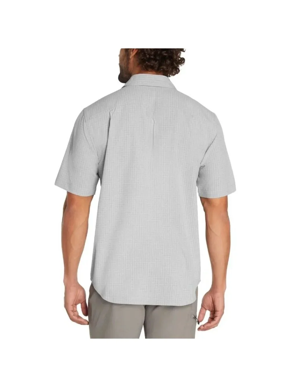 NWOT Orvis Men's L Gray  Short-Sleeve Button-Down Shirt Outdoor J2035